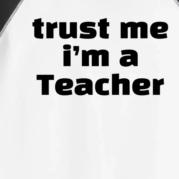 Trust Me Im A Teacher Funny Soccer Player Humor Soccer Game Gift Toddler Fine Jersey T-Shirt