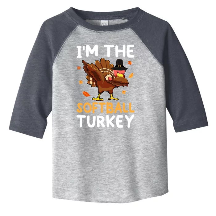 Thanksgiving Matching IM The Baseball Turkey Gift Toddler Fine Jersey T-Shirt