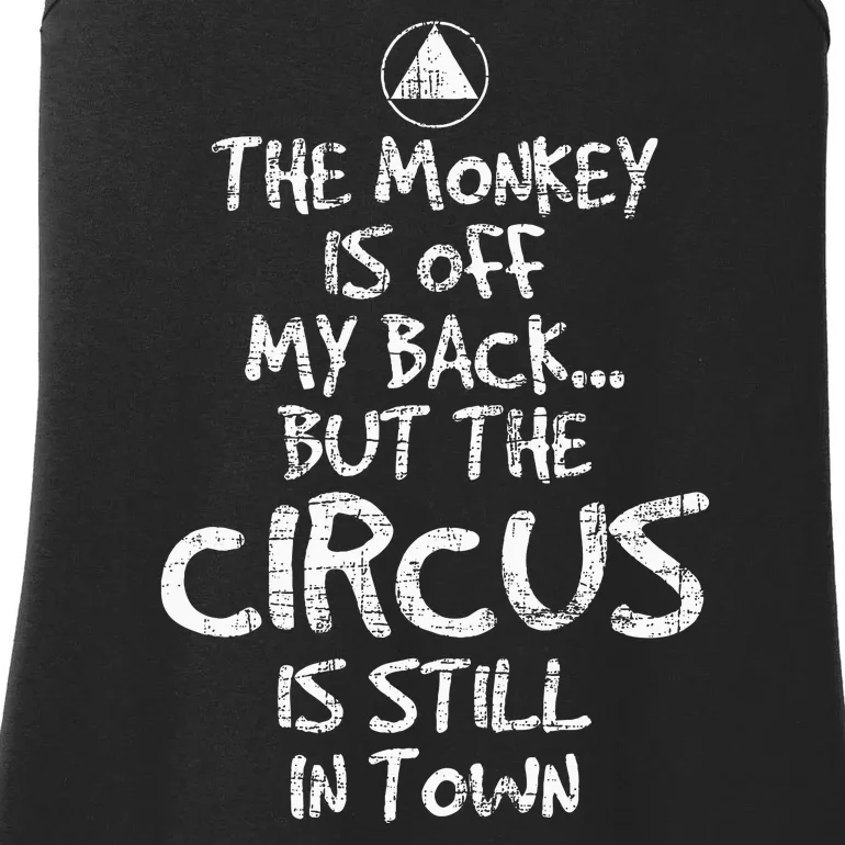 The Monkey Is Off My Back Sobriety Anniversary Sober Aa Na Ladies Essential Tank