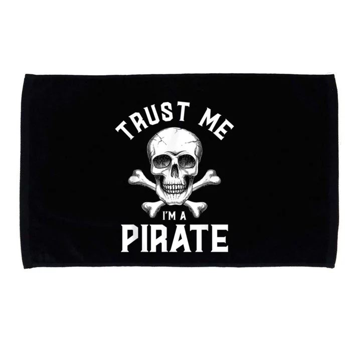 Trust Me Im A Pirate Funny Skull Crossbones Freebooter Microfiber Hand Towel