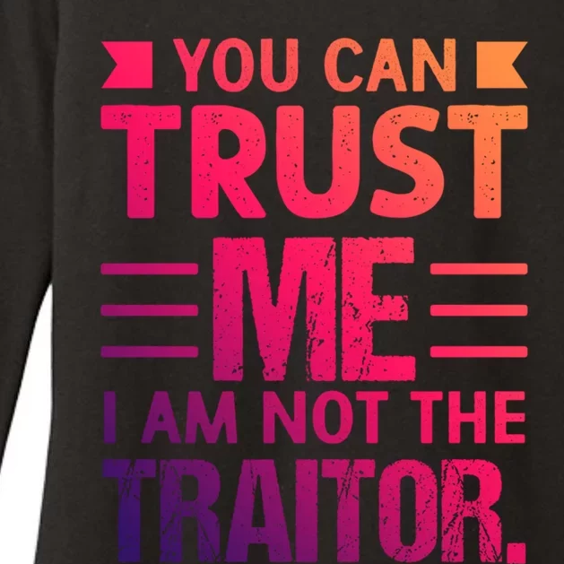 Trust Me Im Not The Traitor Gift Tabletop Board Game Meaningful Gift Womens CVC Long Sleeve Shirt