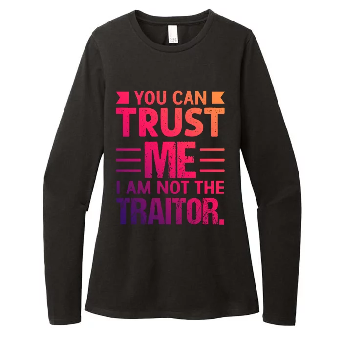 Trust Me Im Not The Traitor Gift Tabletop Board Game Meaningful Gift Womens CVC Long Sleeve Shirt