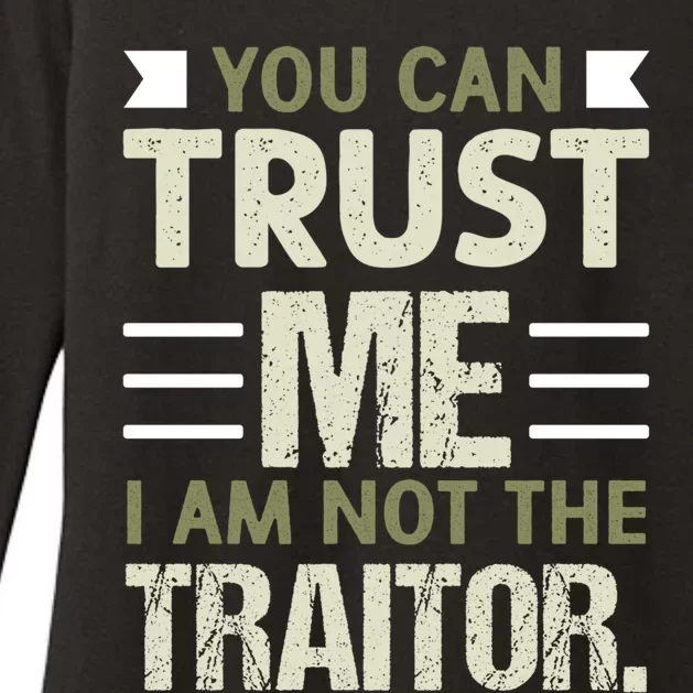 Trust Me Im Not The Traitor Gift Tabletop Board Game Gift Womens CVC Long Sleeve Shirt