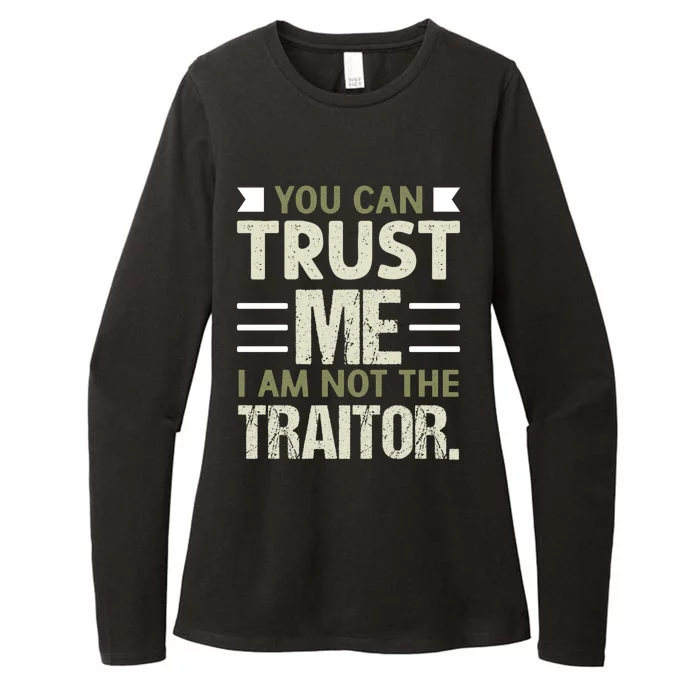 Trust Me Im Not The Traitor Gift Tabletop Board Game Gift Womens CVC Long Sleeve Shirt