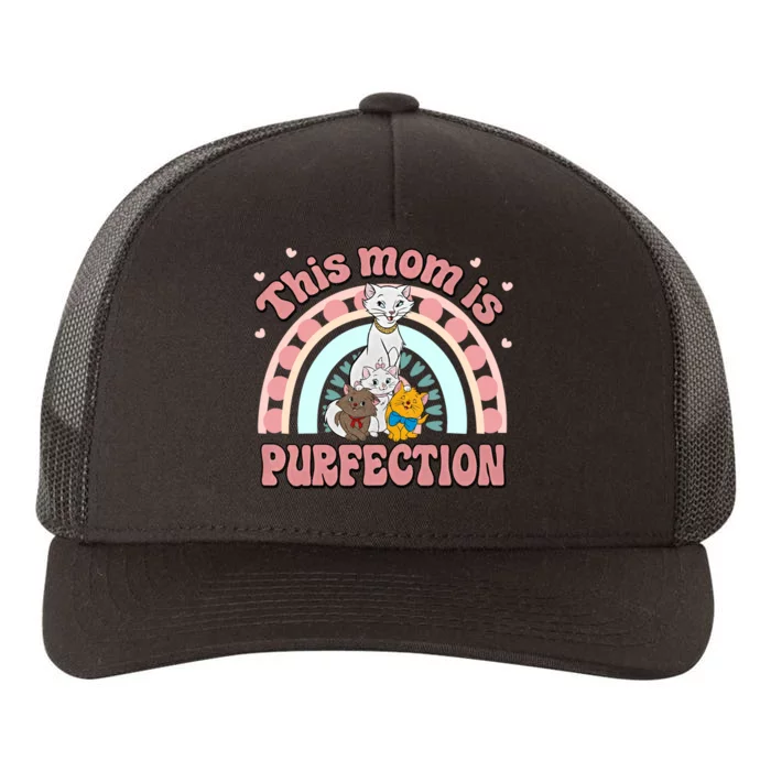 This Mom Is Purfection Mother's Day The Cat Mom Funny Yupoong Adult 5-Panel Trucker Hat