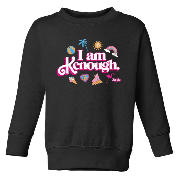 The Movie I Am Kenough Icons Toddler Sweatshirt