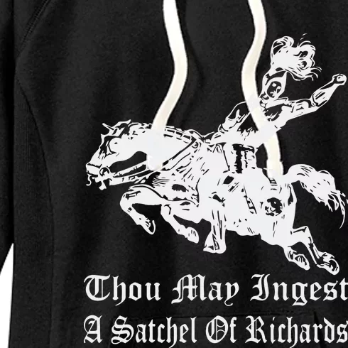 Thou May Ingest A Satchel Of Richards Women's Fleece Hoodie