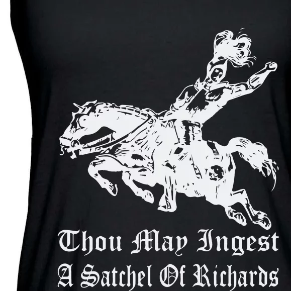 Thou May Ingest A Satchel Of Richards Ladies Essential Flowy Tank