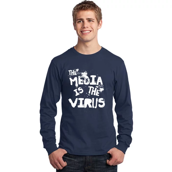 The Media Is The Virus Tall Long Sleeve T-Shirt