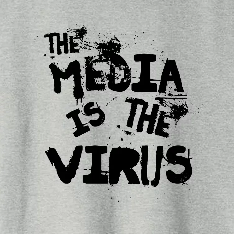 The Media Is The Virus Women's Crop Top Tee