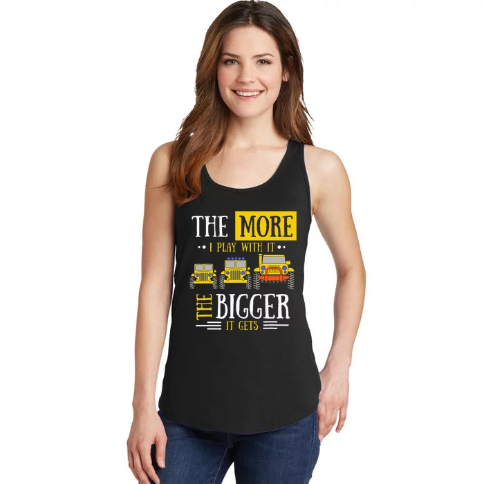 The More I Play With It The Bigger It Gets Off Roader Gift Ladies Essential Tank