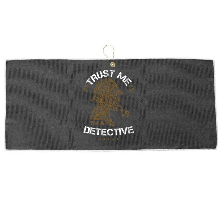 Trust Me I'm A Detective Large Microfiber Waffle Golf Towel