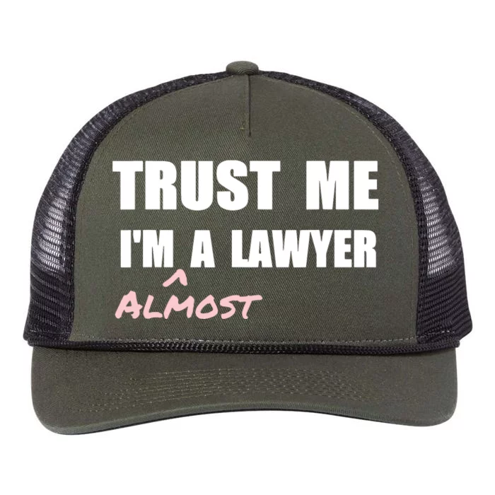 Trust Me Im Almost A Lawyer Fun Law Student Retro Rope Trucker Hat Cap