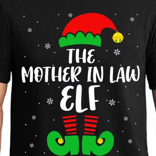 The Mother In Law Elf Funny Christmas Elf Matching Family Gift Pajama Set