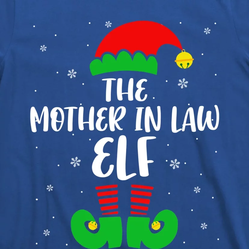 The Mother In Law Elf Funny Christmas Elf Matching Family Gift T-Shirt