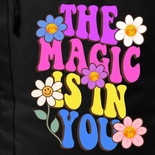 The Magic Is In You Floral Groovy Cute Daily Commute Backpack