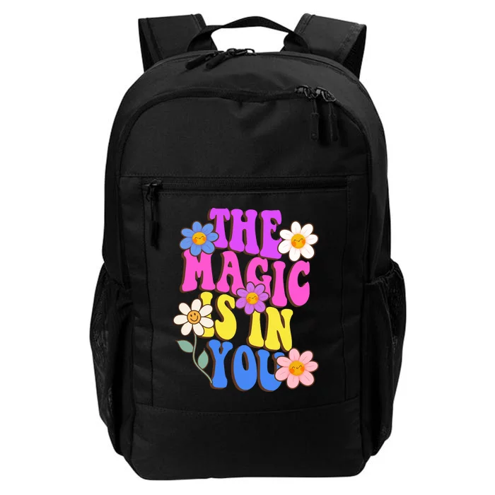 The Magic Is In You Floral Groovy Cute Daily Commute Backpack