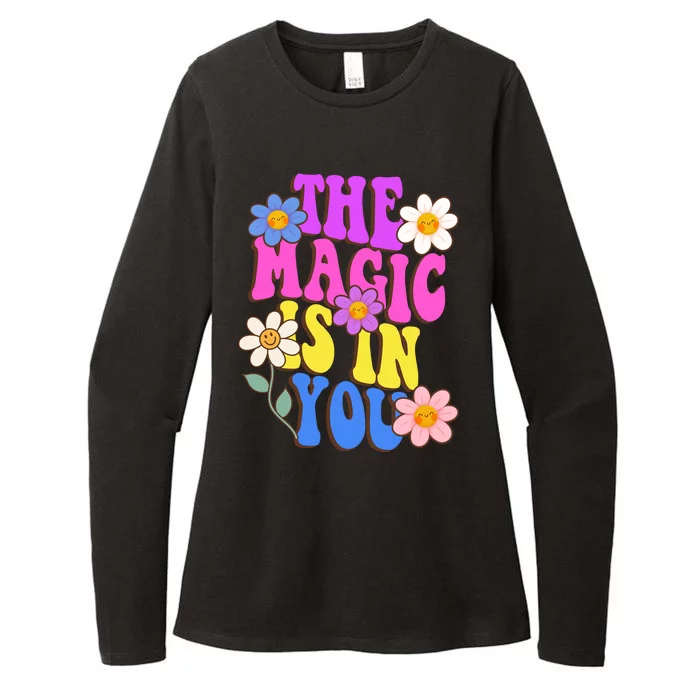 The Magic Is In You Floral Groovy Cute Womens CVC Long Sleeve Shirt