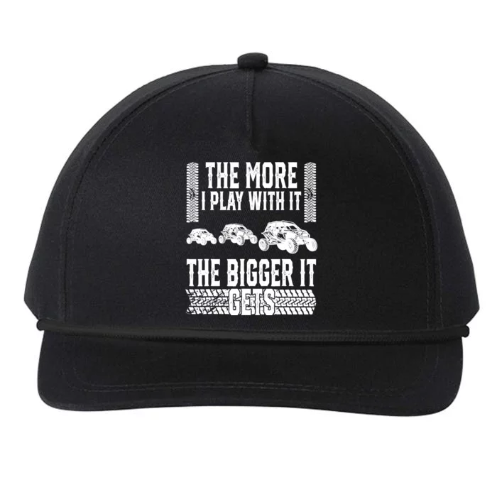 The More I Play With It The Bigger It Gets Offroad Snapback Five-Panel Rope Hat