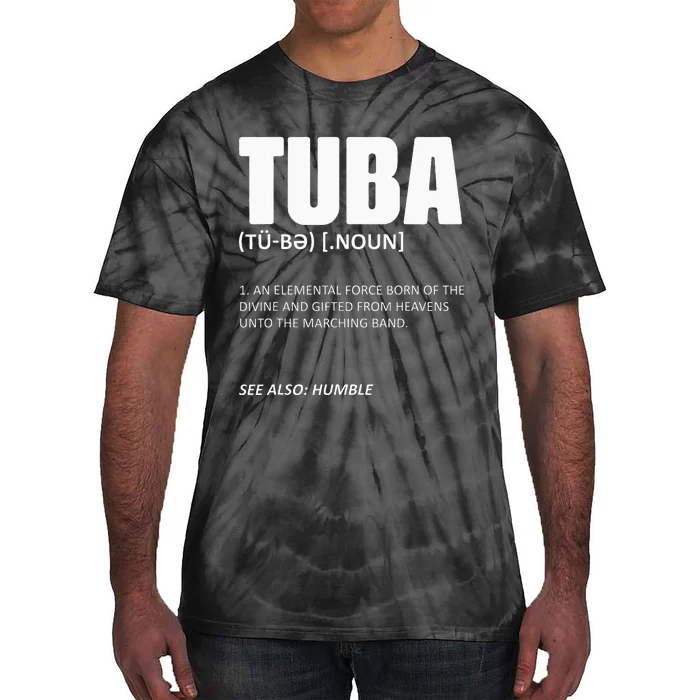 Tuba Musical Instrument Definition Marching Band Geek Tubis Tie-Dye T-Shirt