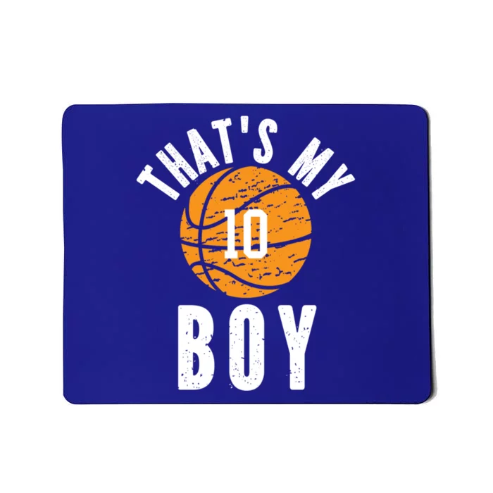 Thats My Jersey Number #10 Vintage Basketball Mom Dad Gift Mousepad