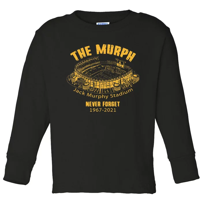 The Murph Jack Murphy Stadium San Diego Baseball Toddler Long Sleeve Shirt