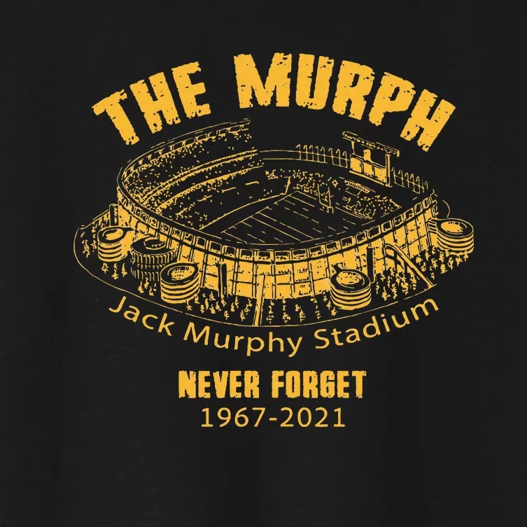 The Murph Jack Murphy Stadium San Diego Baseball Women's Crop Top Tee