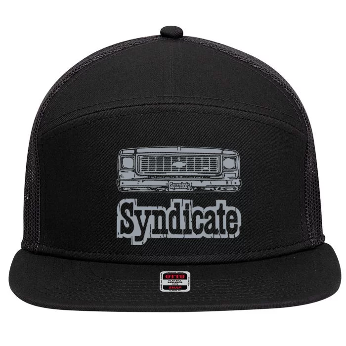 The Msg Jack Wearing Squarebody Syndicate 7 Panel Mesh Trucker Snapback Hat