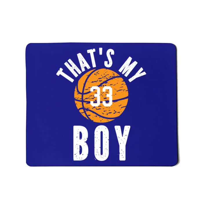 ThatS My Jersey Number #33 Vintage Basketball Mom Dad Gift Mousepad