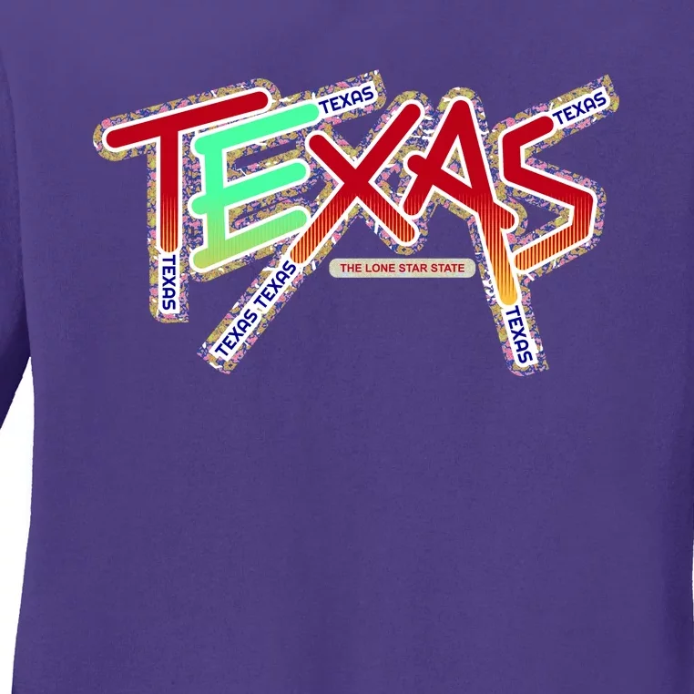 Texas Modern Logo Ladies Long Sleeve Shirt