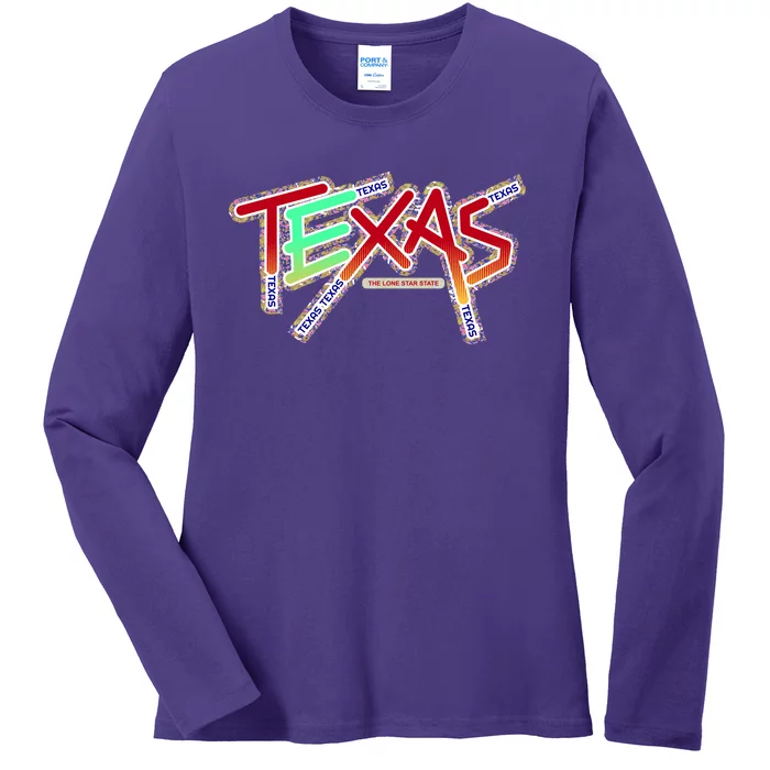 Texas Modern Logo Ladies Long Sleeve Shirt