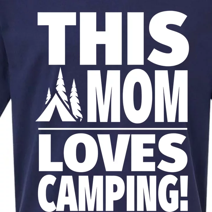 This Mom Loves Camping Gift Cute Camping Mom Gift Sueded Cloud Jersey T-Shirt