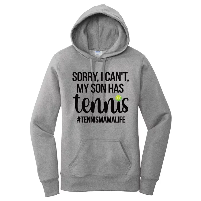 Tennis Mama Life Proud Tennis Mom Tennis Player Mom Gift Women's Pullover Hoodie