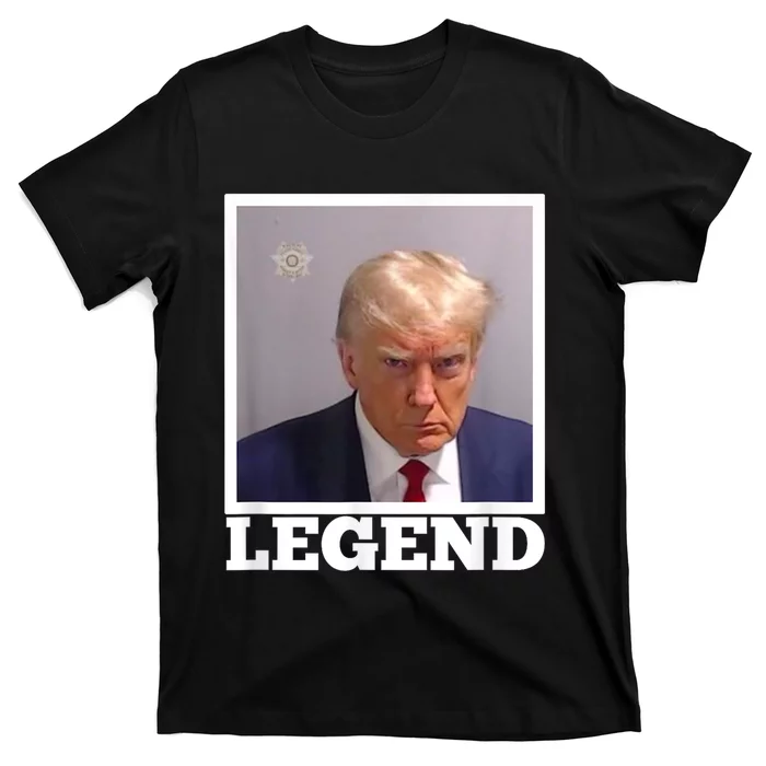 TRUMP MUGSHOT LEGEND President Trump 2024 Fulton T-Shirt