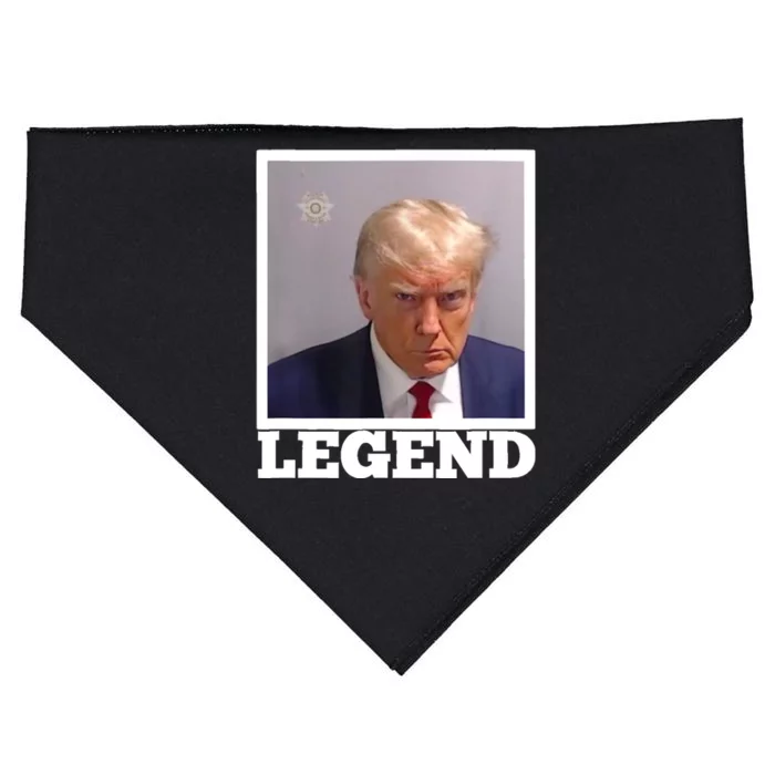 TRUMP MUGSHOT LEGEND President Trump 2024 Fulton USA-Made Doggie Bandana