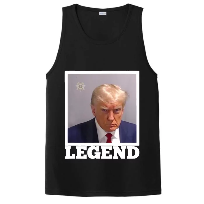 TRUMP MUGSHOT LEGEND President Trump 2024 Fulton Performance Tank