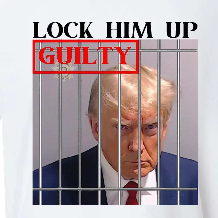 Trump Mugshot Lock Him Up Guilty Jail Prison Anti Trump Sueded Cloud Jersey T-Shirt