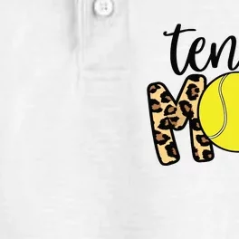 Tennis Mom Leopard Funny Tennis Mom Mothers Day Dry Zone Grid Performance Polo