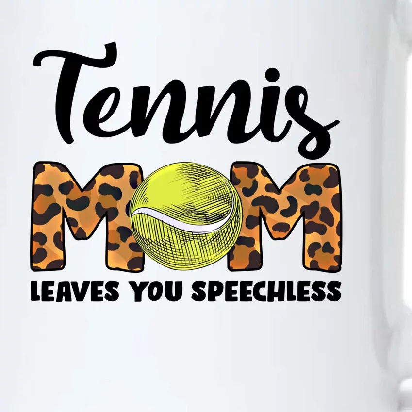 Tennis Mom Leaes You Speechless Tennis Game Tennis Mom Gift Black Color Changing Mug