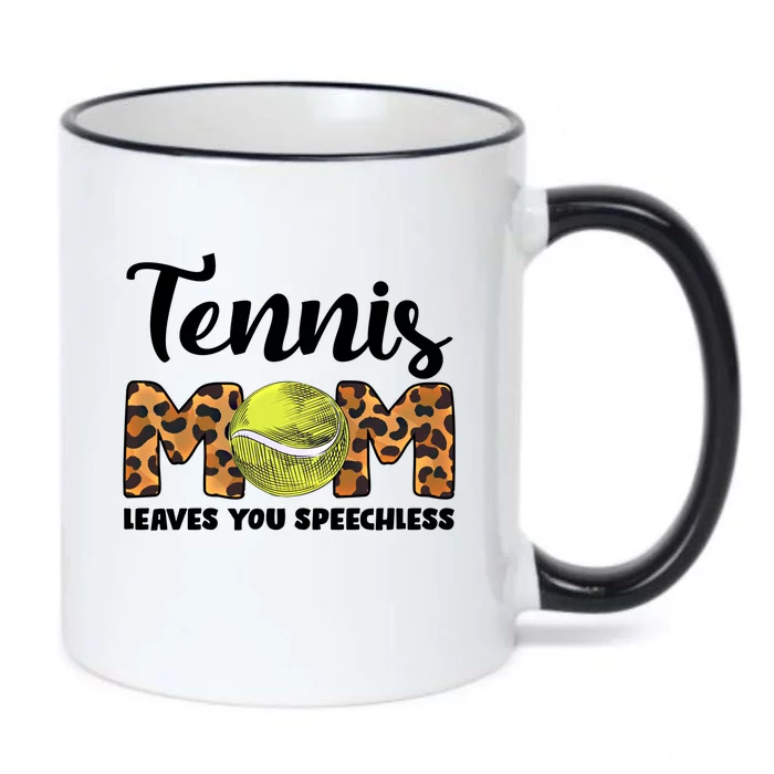 Tennis Mom Leaes You Speechless Tennis Game Tennis Mom Gift Black Color Changing Mug