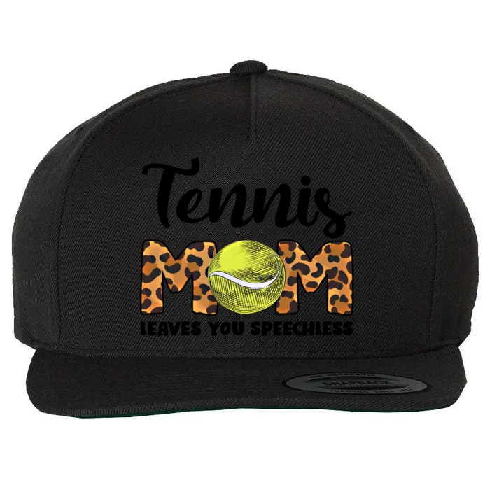 Tennis Mom Leaes You Speechless Tennis Game Tennis Mom Gift Wool Snapback Cap