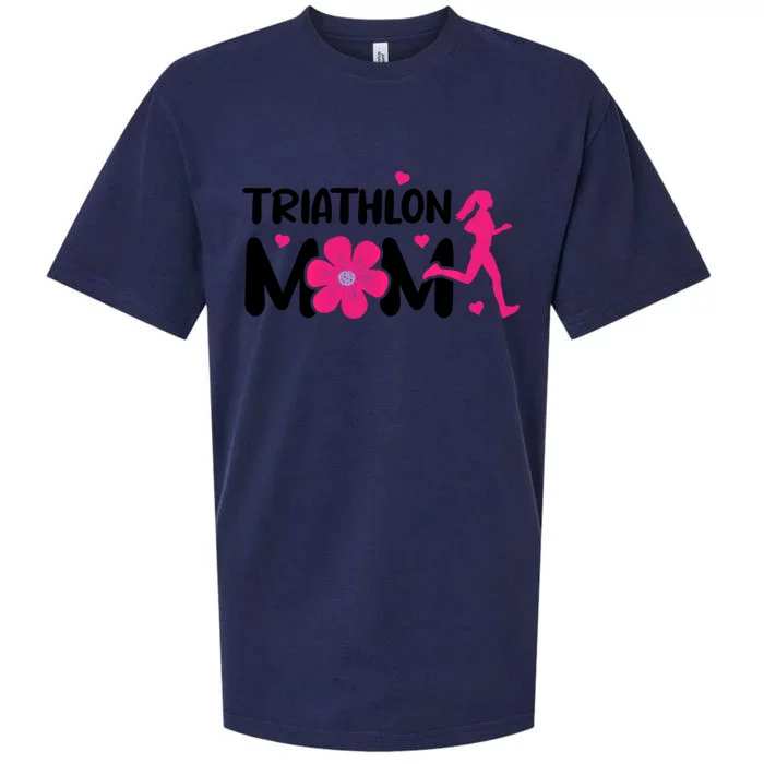 Triathlon Mom Like A Normal Mom Just Way More Awesome Sport Gift Sueded Cloud Jersey T-Shirt