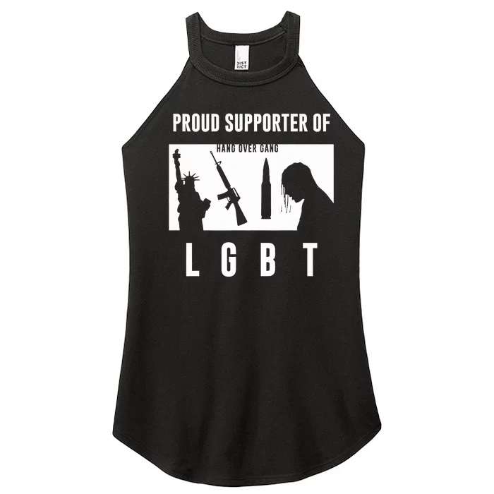 Tom Macdonald L G B T Proud Supporter Women’s Perfect Tri Rocker Tank