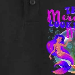 The Mermaid Looks Like Me Black Girl Dry Zone Grid Performance Polo