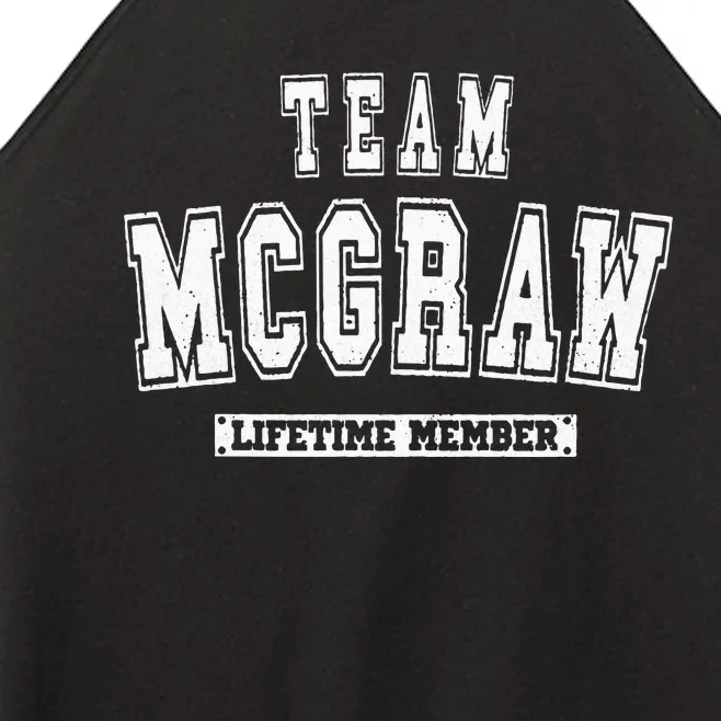 Team MCGRAW Lifetime Member Family Last Name Women’s Perfect Tri Rocker Tank