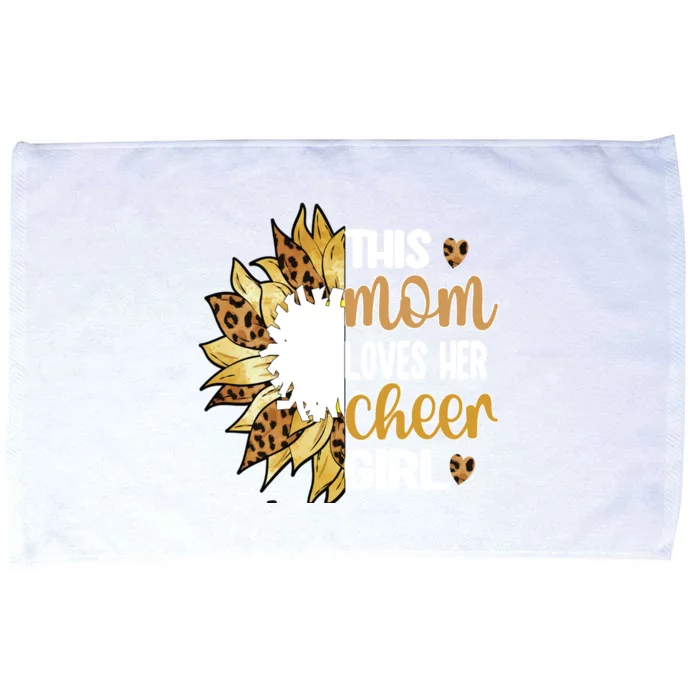 This Mom Loves Her Cheer Cheerleader Mother Cheer Mom Cute Gift Microfiber Hand Towel