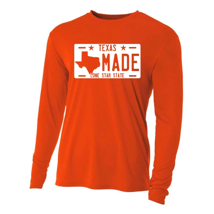 Texas Made Lone Star License Plate Cooling Performance Long Sleeve Crew