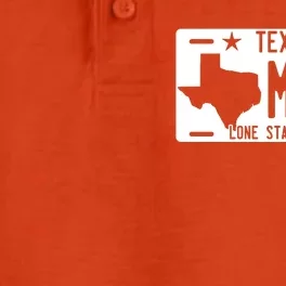 Texas Made Lone Star License Plate Dry Zone Grid Performance Polo