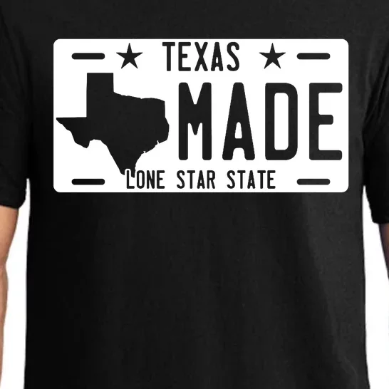 Texas Made Lone Star License Plate Pajama Set