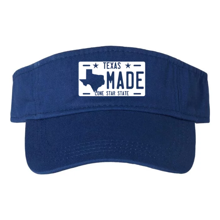 Texas Made Lone Star License Plate Valucap Bio-Washed Visor